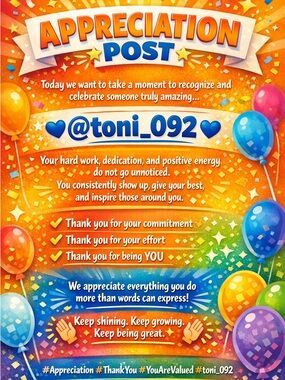Colorful Appreciation Poster - Vibrant Orange Design